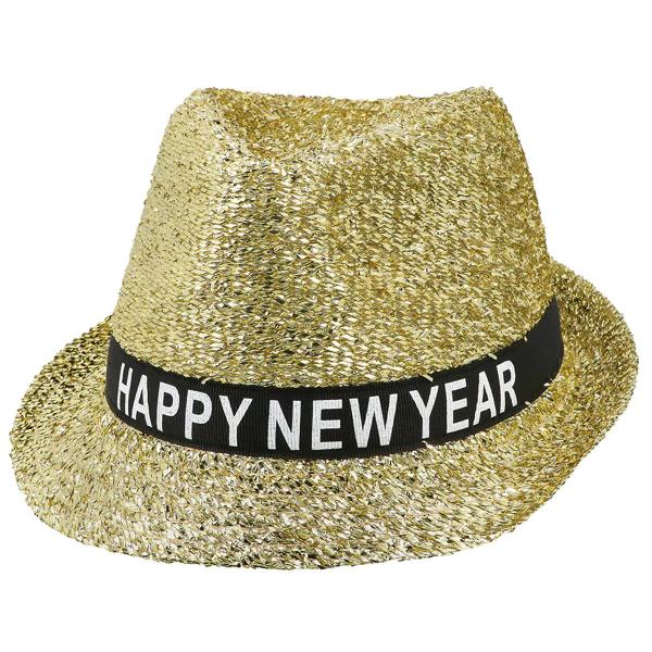 Happy New Year Hat Guld