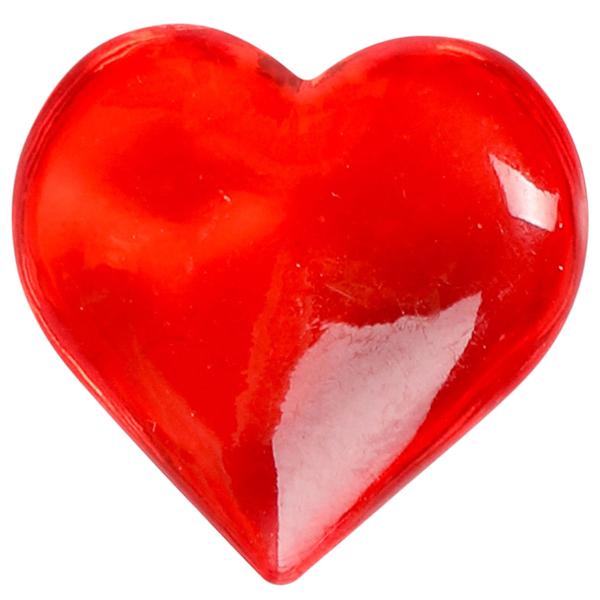 Røde Krystalhjerter 25-pak
