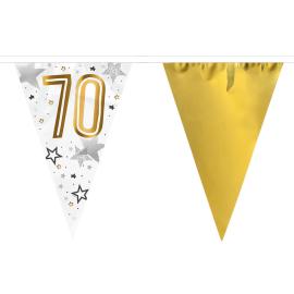 Vimpelguirlande 70 &aring;r Stjerner