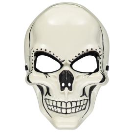 Hvid og Sort Dødningehovedmaske