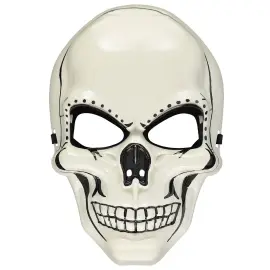Hvid og Sort D&oslash;dningehovedmaske