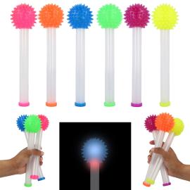 Blinkende Stav med Neonfarvet Pigbold 23 cm