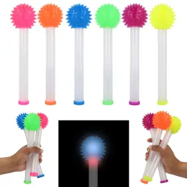 Blinkende Stav med Neonfarvet Pigbold 23 cm