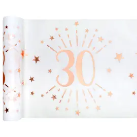 Bordl&oslash;ber 30 &Aring;r Birthday Party Rosaguld