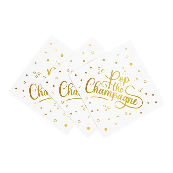 Engangsservietter Pop the Champagne 20-pak