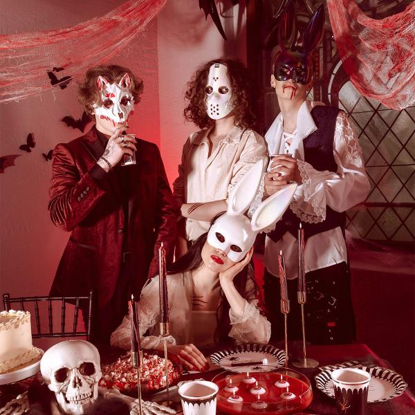 Hockeymaske Iriserende Hvid