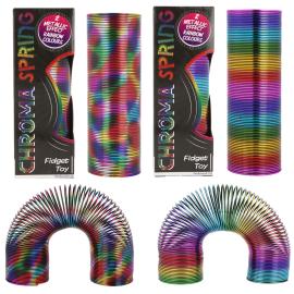 Slinky Metallic Regnbue 15 x 5 cm