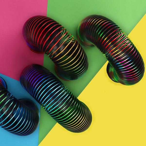 Slinky Metallic Regnbue 15 x 5 cm