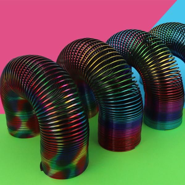 Slinky Metallic Regnbue 15 x 5 cm
