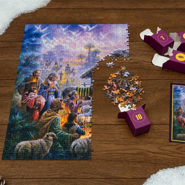 Adventskalender Puslespil Stille Nat
