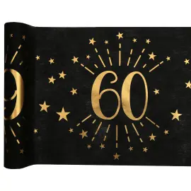Bordl&oslash;ber 60 &Aring;r Birthday Party Guld