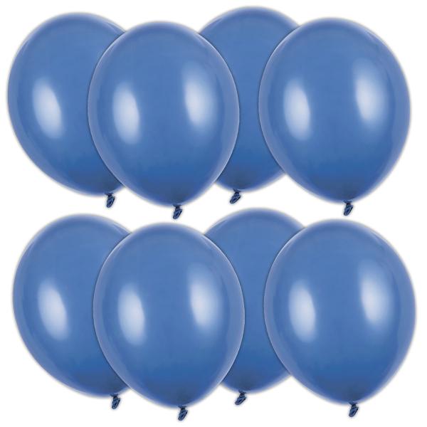 Stærke Balloner Marineblå Pastel 12 cm 100-pak