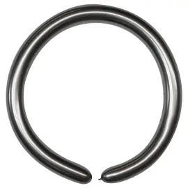 Modelballoner Chrome Grå 100-pak