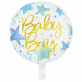 Rund Folieballon Baby Boy 46 cm