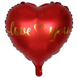 Hjerte Folieballon I Love You 46 cm