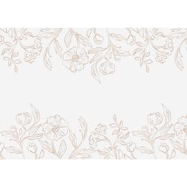 Bordl&oslash;ber med Blomsterm&oslash;nster 40 x 500 cm