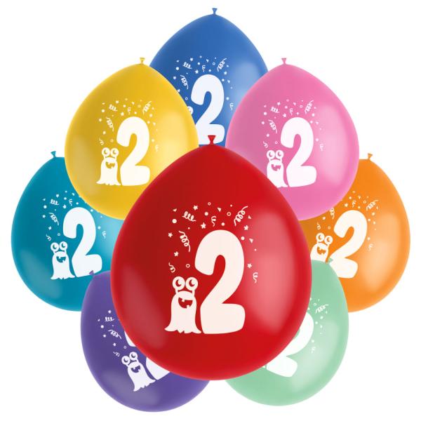 Fødselsdagsballoner Monster 2 år
