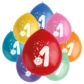 Fødselsdagsballoner Monster 1 år