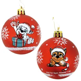 Paw Patrol Julekugler 6-pak