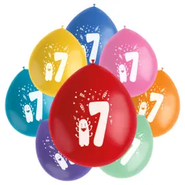 Fødselsdagsballoner Monster 7 år