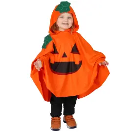 Gr&aelig;skarponcho med H&aelig;tte B&oslash;rn