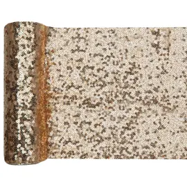 Bordl&oslash;ber med Pailletter Guld