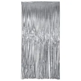 Party Forh&aelig;ng Iriserende S&oslash;lv 200x100 cm