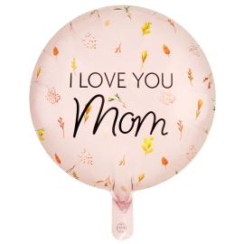 Rund Folieballon I Love You Mom 46 cm