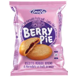 Bl&oslash;d Kage med Skovb&aelig;rmarmelade 50g