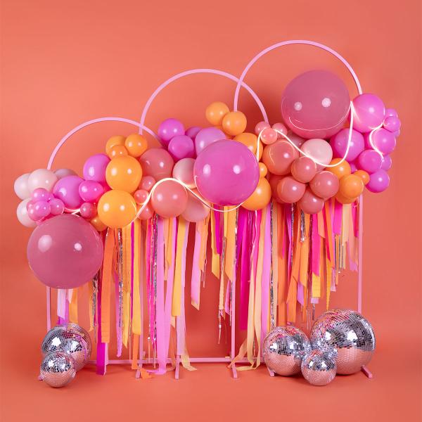 Stærke Balloner Fersken Pastel 12 cm 100-pak