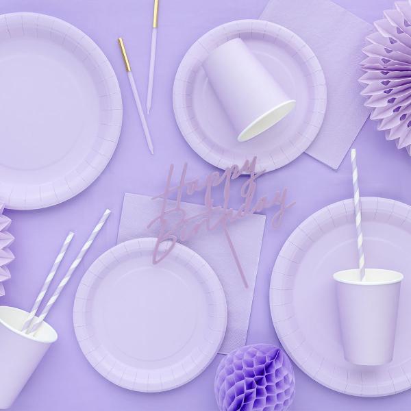 Paptallerkener Lavendel 23 cm 6-pak