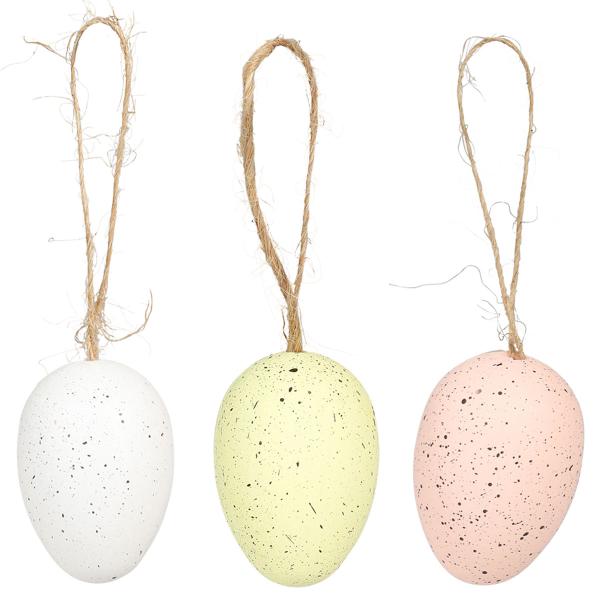 Hængende Påskeæg Farvemix 5 cm 24-pak