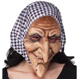 Gammel Hekse Maske med Tørklæde
