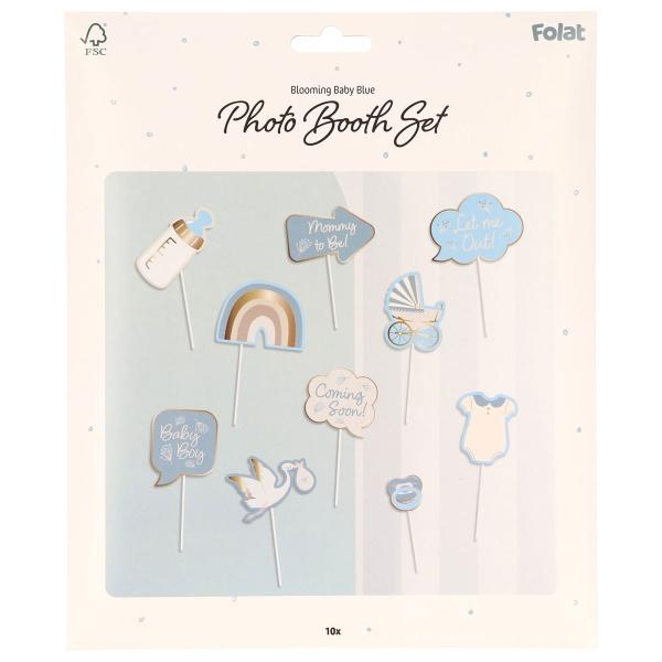 Baby Boy Foto Props 10-pak