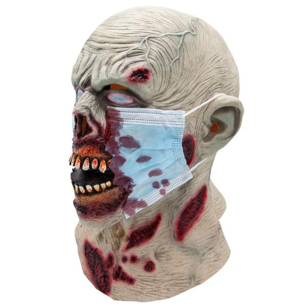 Zombiemaske med Ødelagt Mundbind