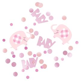 Babyshower Konfetti Elefant Pink