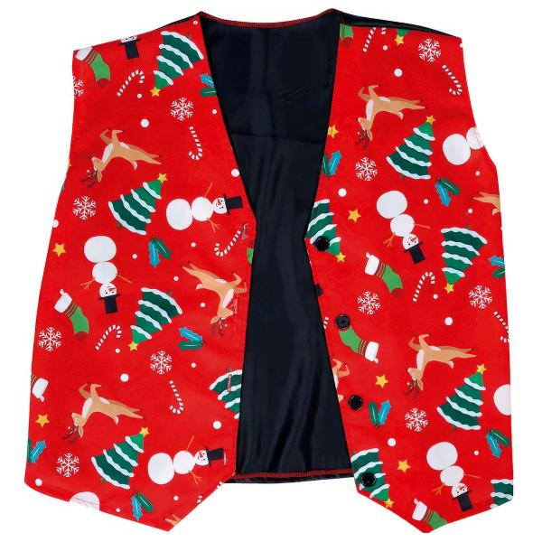 Rød Julevest
