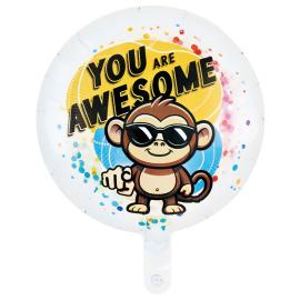 Rund Folieballon You Are Awesome 46 cm