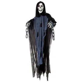 Animeret H&aelig;ngende L&aelig;nket Manden med Leen 153 cm