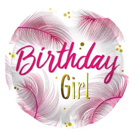 Folieballon Birthday Girl