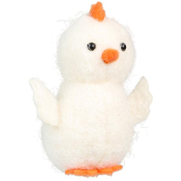 Hængende Hvid Kylling 6x8 cm