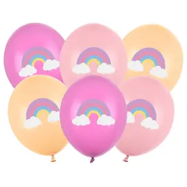 Balloner Regnbue Mix 6-pak