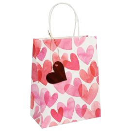 Gavepose Hjerter 18x10x23 cm