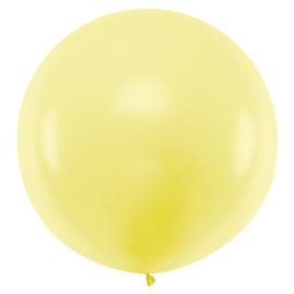 Kæmpestor Latexballon Pastel Gul