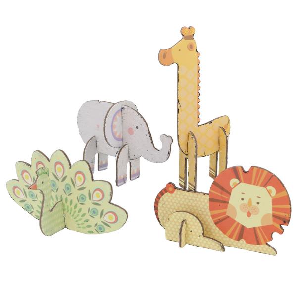 3D Skrabe Puslespil Zoologisk Have