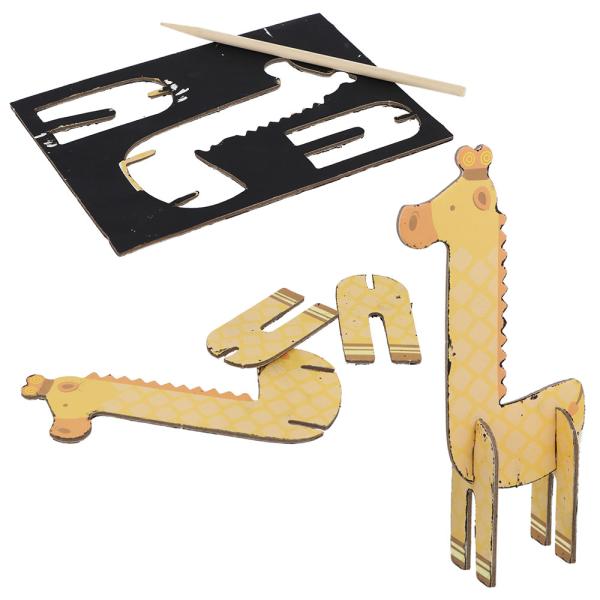 3D Skrabe Puslespil Zoologisk Have