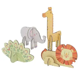 3D Skrabe Puslespil Zoologisk Have