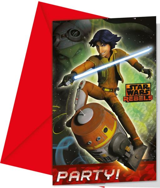 Star Wars Rebels Invitationskort