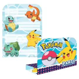 Pokemon Invitationskort med Konvolutter