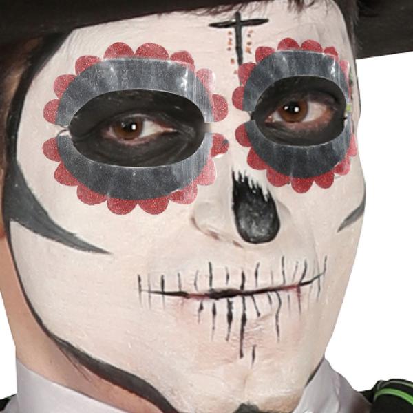 Day of the Dead Sminkesæt Sort/Rød/Hvid